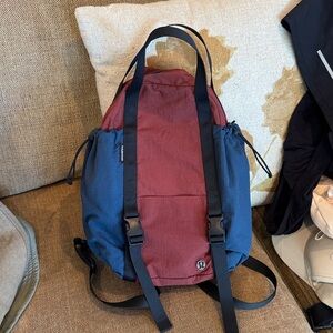 Lululemon athletica Backpack - Burgundy and Navy